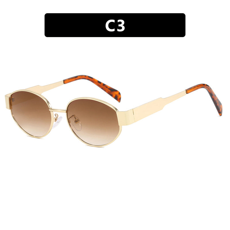 Damen modische Sonnenbrille mit innovativem Geometrie-Design Karnz