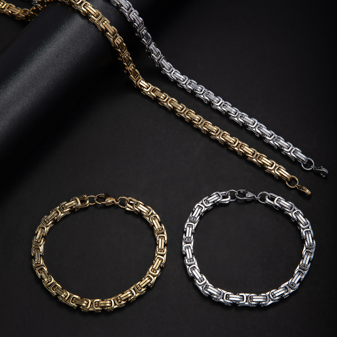 Chunky Link Chain Schmuckset Karnz