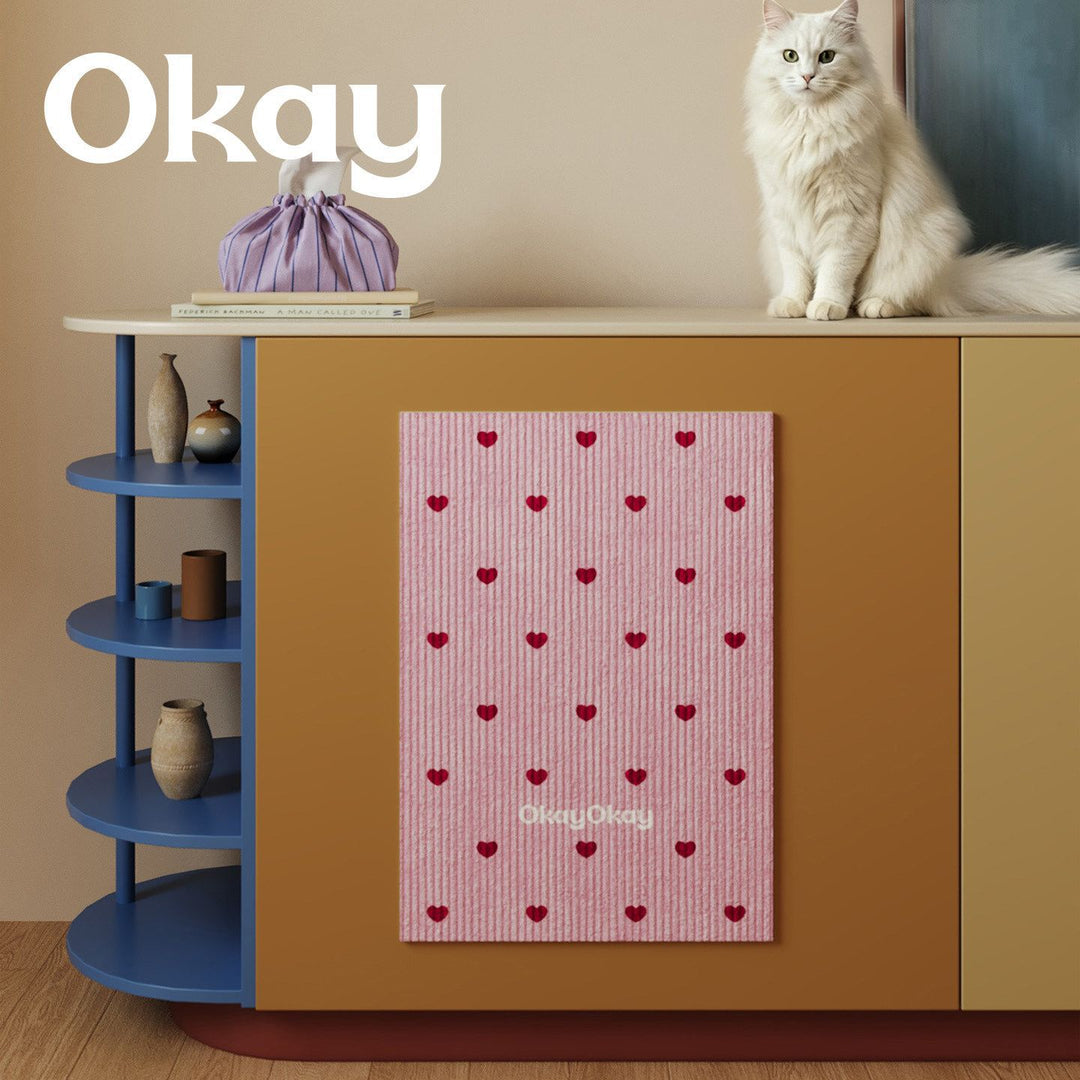 Decorative Absorbent Ribbed Kitchen Drying Mat