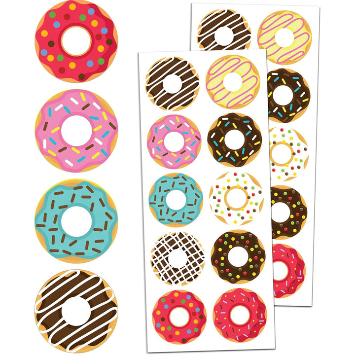 Dekoratives Donut-Aufkleber-Set Karnz