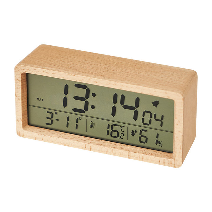 Digitaler Tischwecker mit Holzgehäuse Karnz