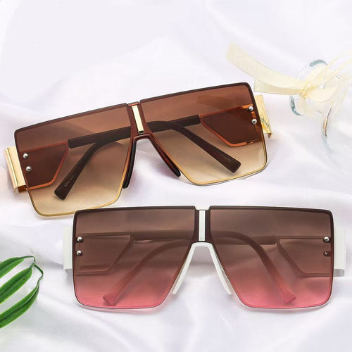 Damen trendige oversized Sonnenbrille mit futuristischem Design Karnz