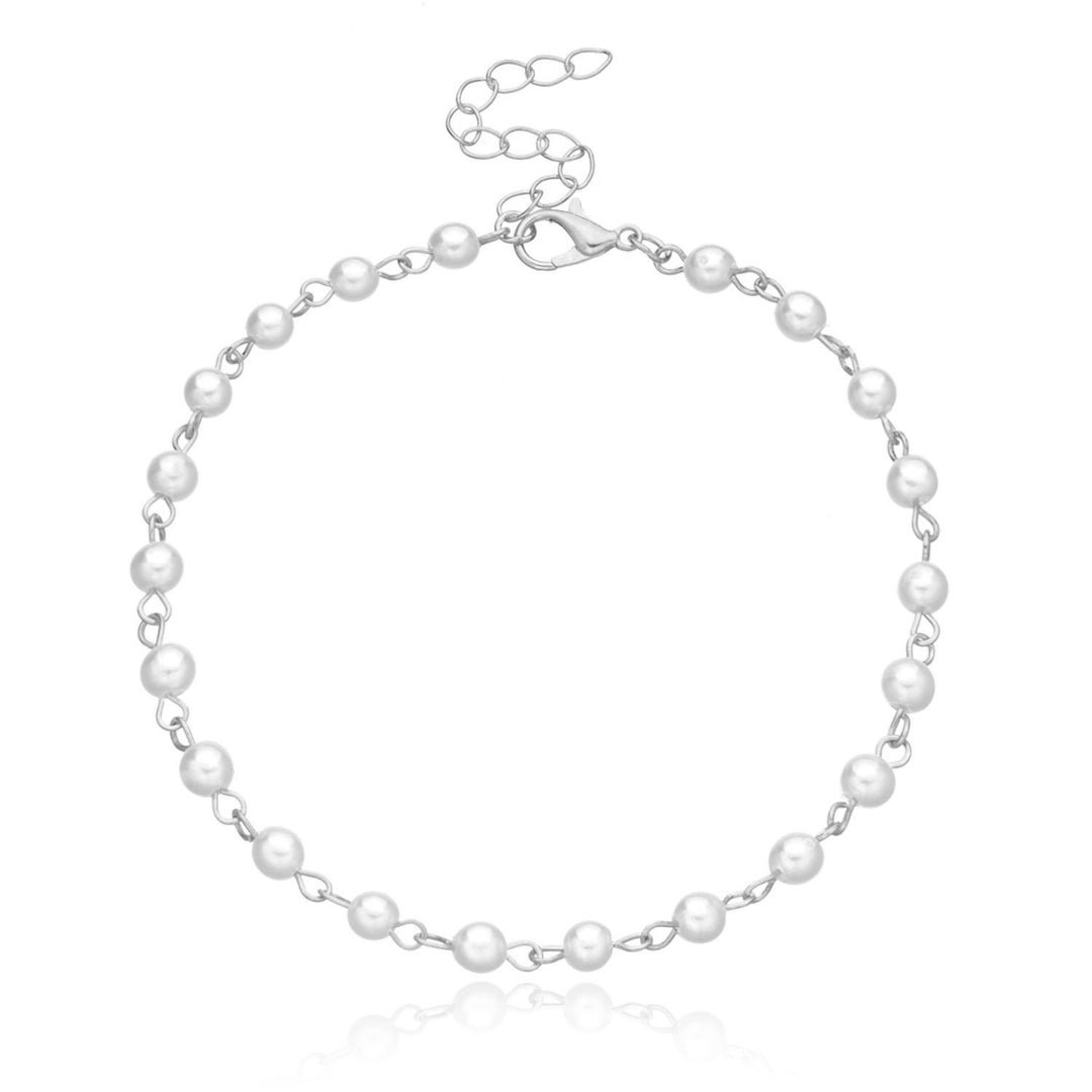 Elegante Perlenkette Fußkette Karnz