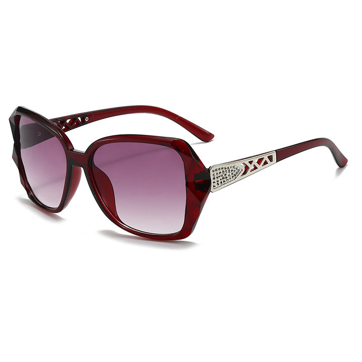 Elegante Übergroße Geometrische Sonnenbrille