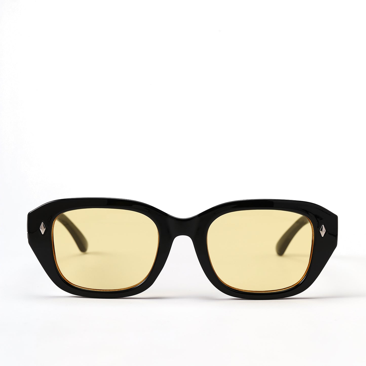 Damen stilvolle quadratische Sonnenbrille mit hochwertigem Schildpatt-Rahmen Karnz