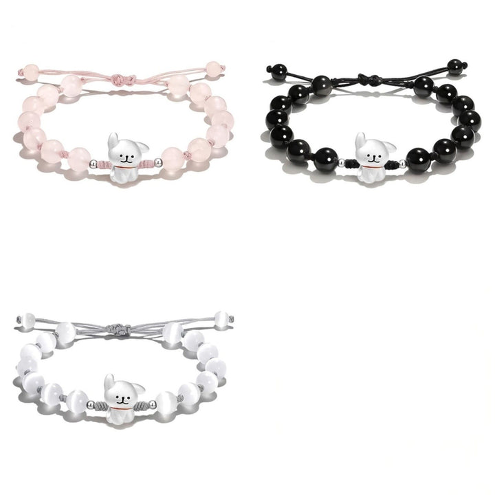 Verstellbares süßes Hund Charm Armband Karnz