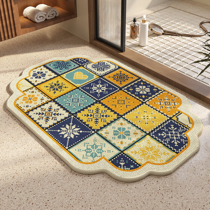 Vintage Mosaik Badematte