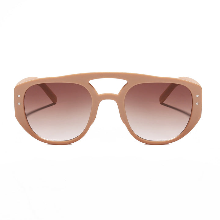 Damen oversized Sonnenbrille mit modernem, strukturiertem Rahmen Karnz