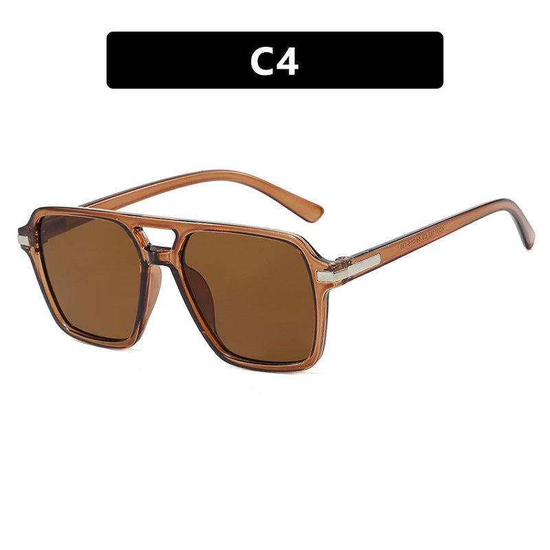 Damen modische rechteckige Sonnenbrille mit stylishem Design und UV-Schutz Karnz