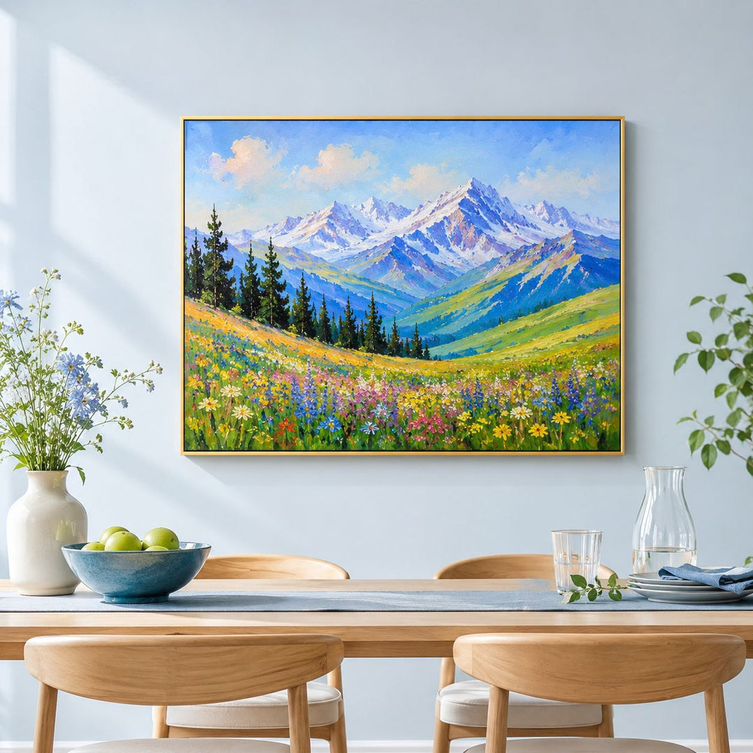 Berglandschaft-Leinwand-Wandkunst für Innenräume
