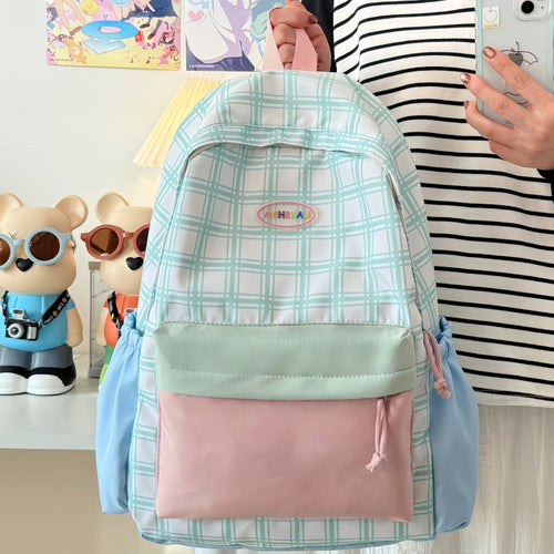 Stylische Karomuster Rucksack