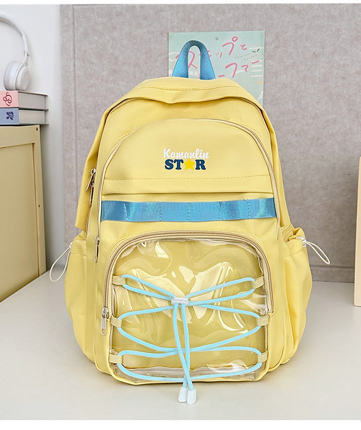 Transparenter Front-Schulrucksack