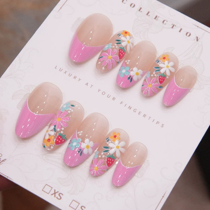 Floral Design Press-On Nagelset