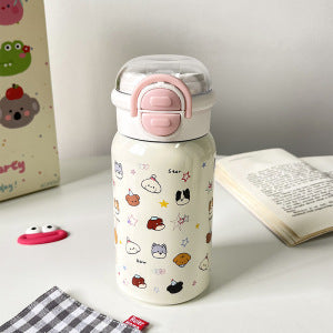 Damen Kinder-Trinkflasche mit fröhlichem Tierdesign Karnz