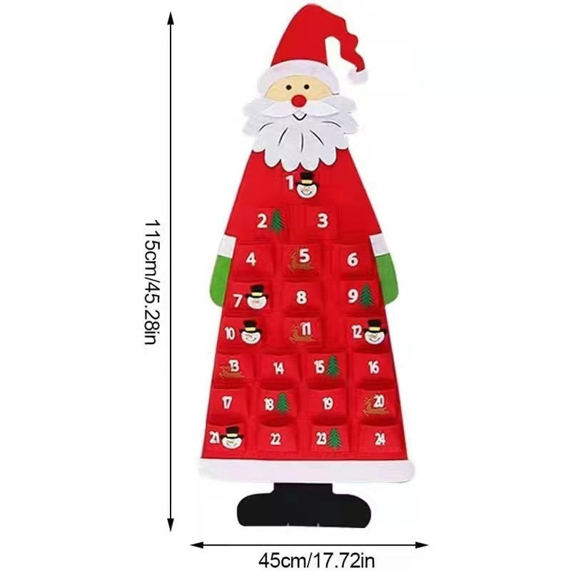 Weihnachts Adventskalender Wandbehang Karnz