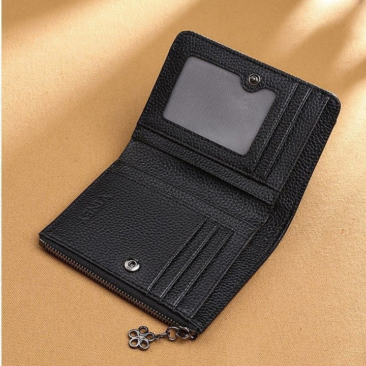 Elegante kompakte Reißverschluss um Wallet Karnz