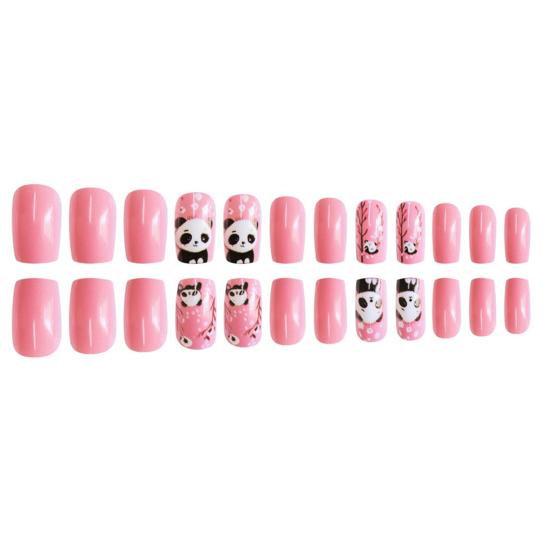 Thematic Panda Kunst Press-On Nagel Set Karnz