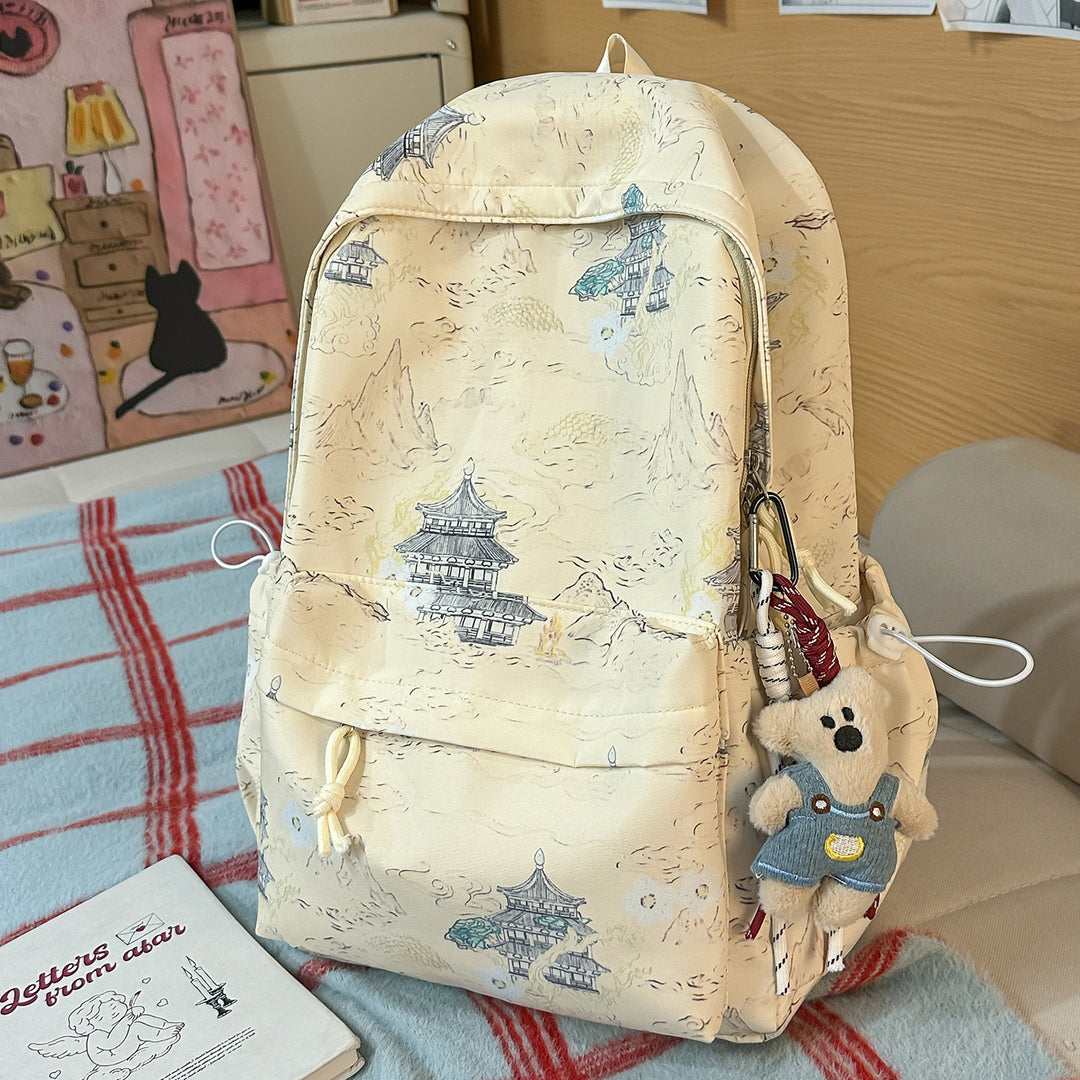 Künstlerisch gemusterter Rucksack
