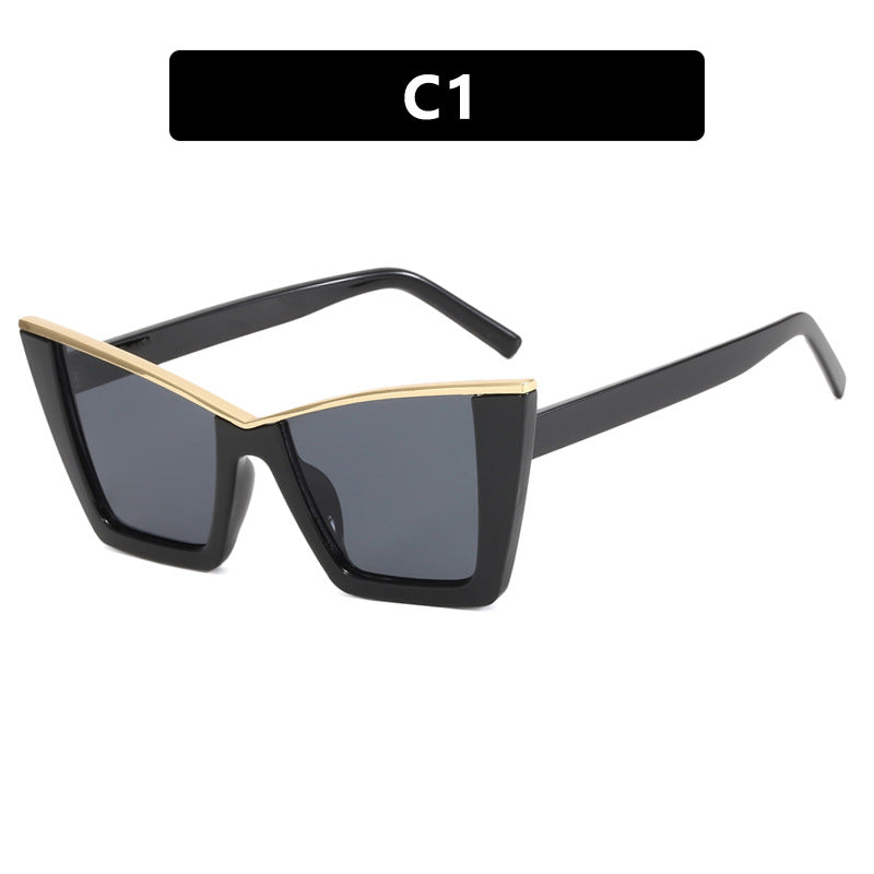 Damen moderne Cat-Eye Sonnenbrille mit extravagantem Design und schützendem UV-Filter Karnz
