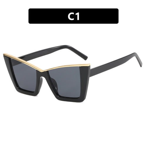 Damen moderne Cat-Eye Sonnenbrille mit extravagantem Design und schützendem UV-Filter Karnz