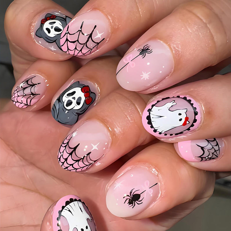 Kreatives Kunstnagelset mit Halloween Motiven Karnz