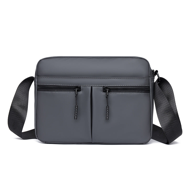 Schlanke Utility Crossbody Bag mit doppeltem Reißverschluss Karnz
