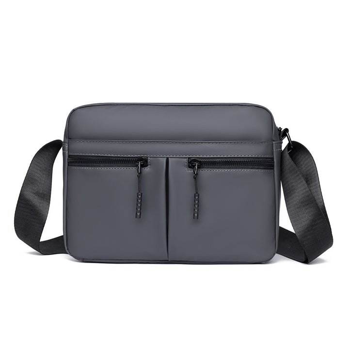 Schlanke Utility Crossbody Bag mit doppeltem Reißverschluss Karnz