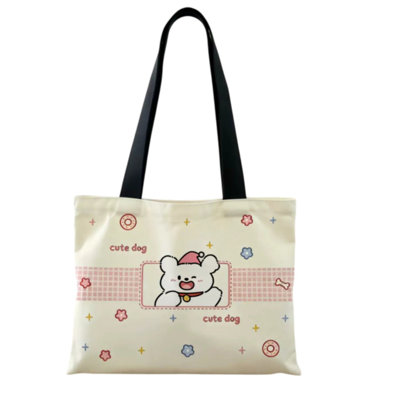 Süße hundethemen Canvas Tote Bag