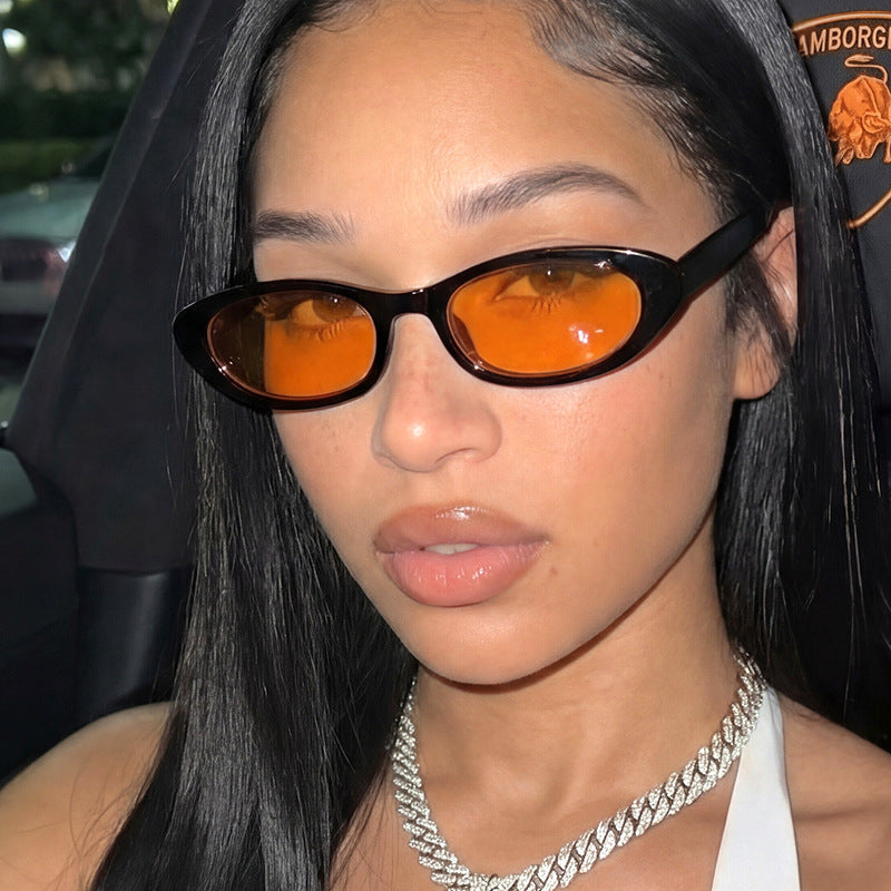 Damen Cat-Eye Sonnenbrille mit schützendem UV-Filter und eleganter Rahmenstruktur Karnz