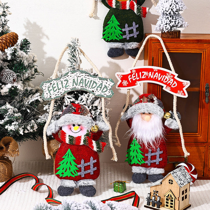 Deckendekoration mit Weihnachtsmann-Motiv Karnz