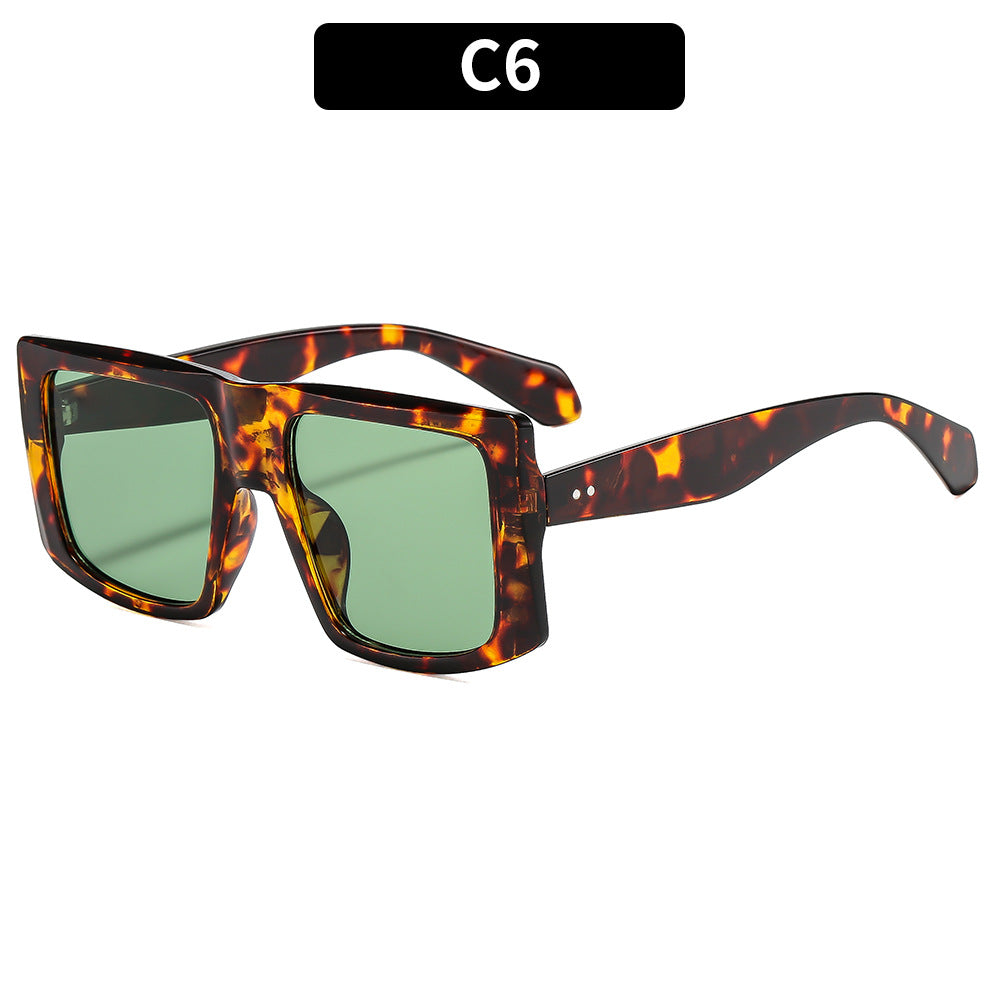Modische Übergroße Quadratische Sonnenbrille