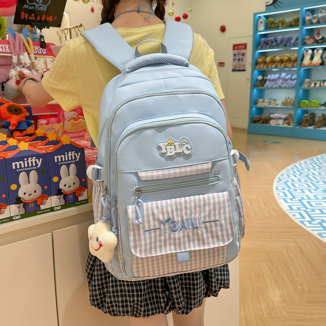 Stylische Karierte Rucksack Karnz