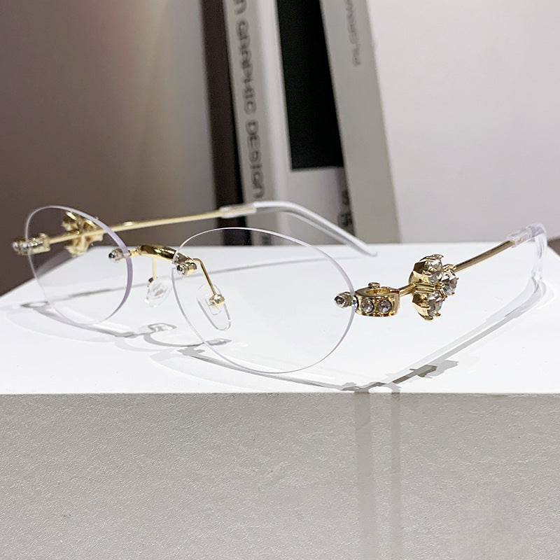 Damen elegante Sonnenbrille mit geometrischem Rahmen Karnz