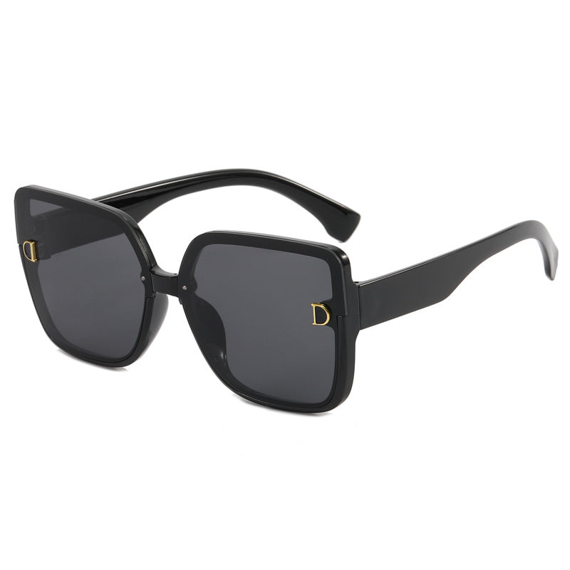 Damen modische quadratische Sonnenbrille im minimalistischen Design Karnz