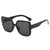 Damen modische quadratische Sonnenbrille im minimalistischen Design Karnz