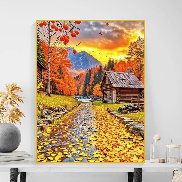 Herbstlandschaft Leinwanddruck Karnz