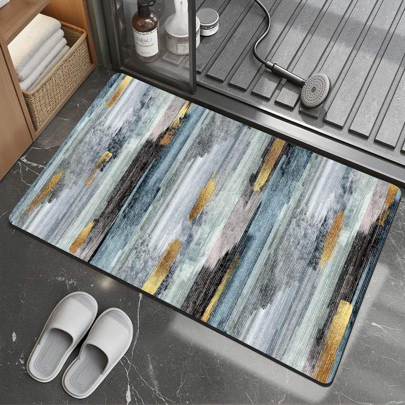 Modern abstraktes Blattdesign Teppich Karnz