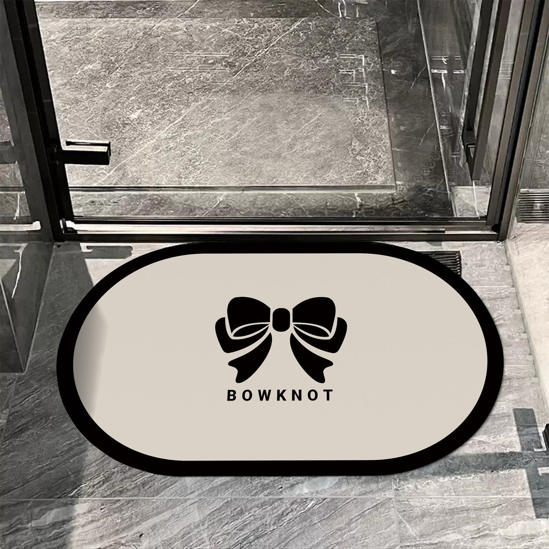 Elegante ovale dekorative Bodenmatte