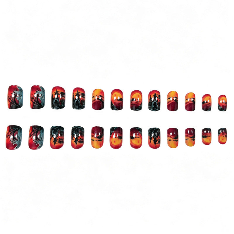 Künstlerische Halloween-Themen-Nagelkunst-Verstärkungen Karnz 1789915591