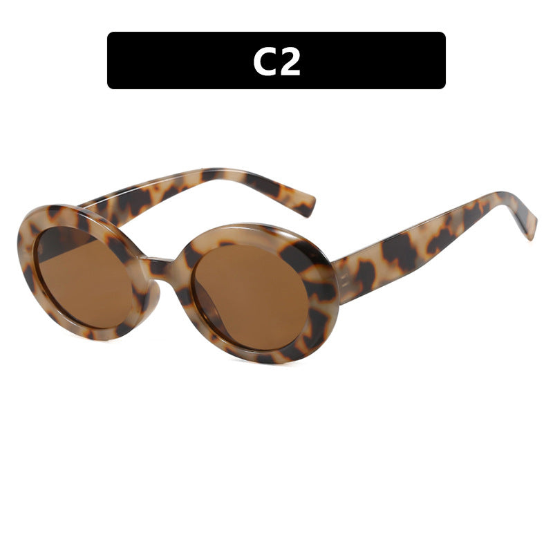 Damen runde Sonnenbrille mit elegantem Kunststoffrahmen und UV-Schutz Karnz