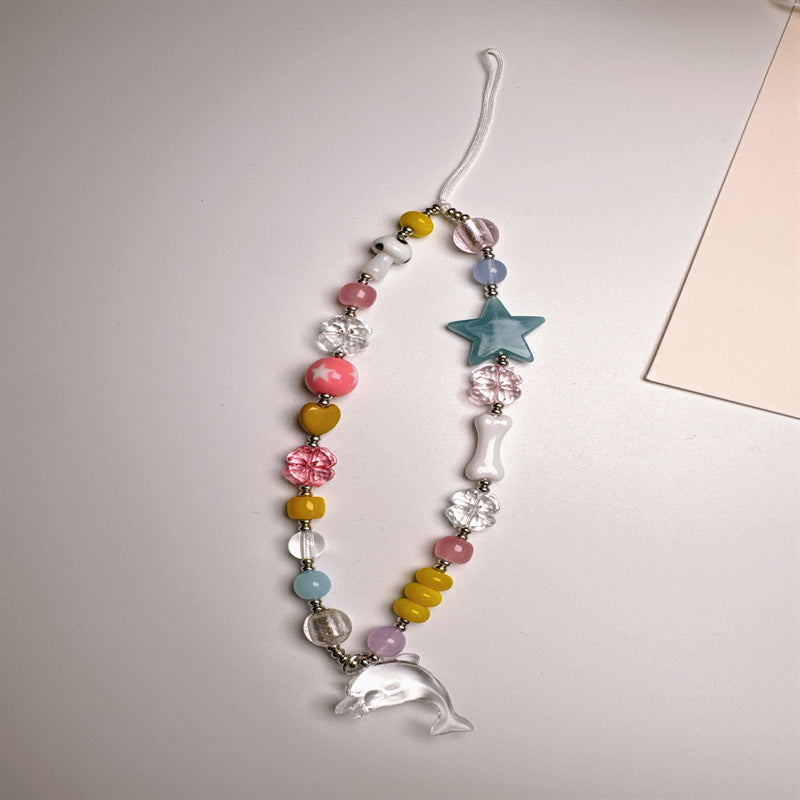 Verspielte Perlen Charm Halskette Karnz