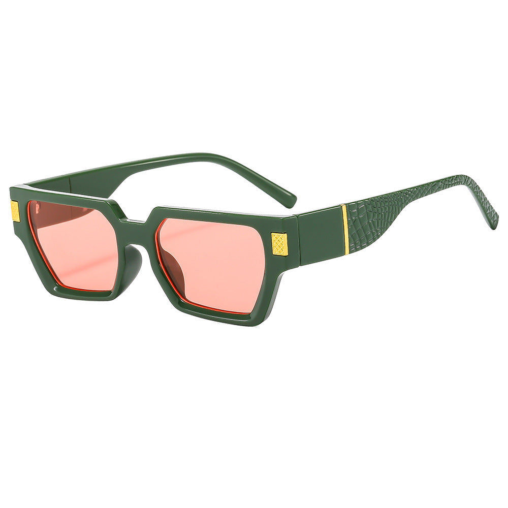 Damen Modische Sonnenbrille im markanten Design mit Honeyglass und strukturiertem Rahmen Karnz