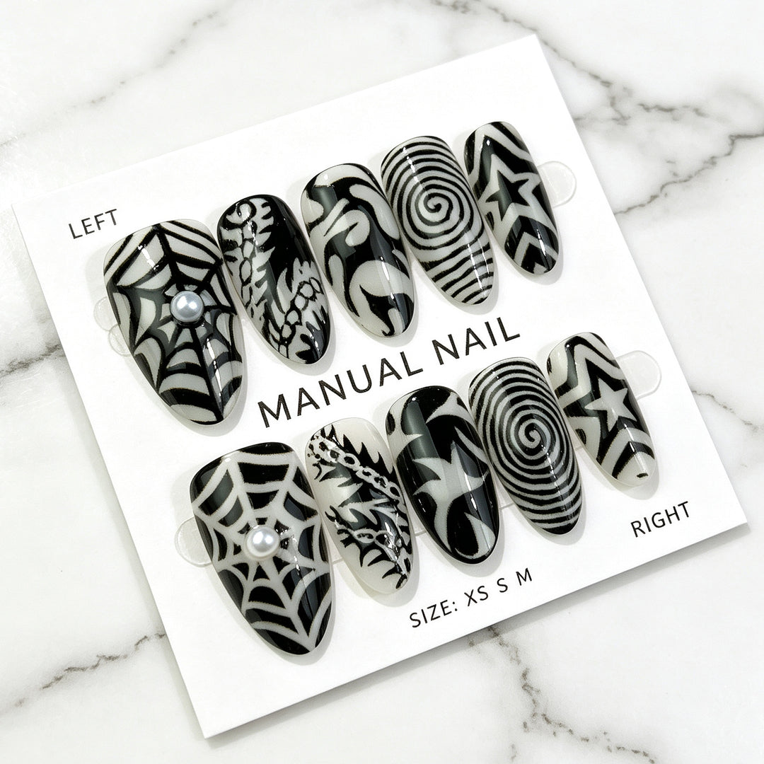 Manuelle Kunst Press-On Nagel Set