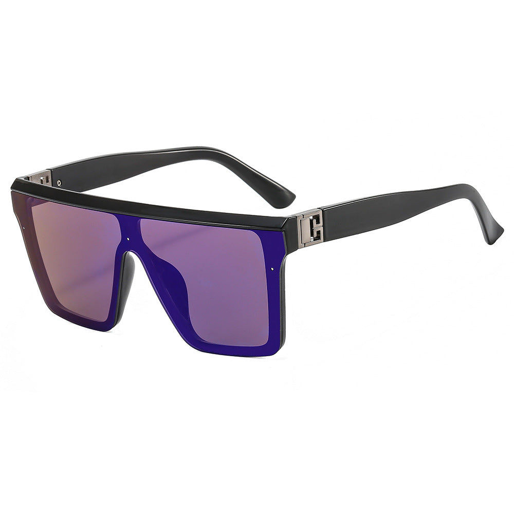 Damen oversized Sonnenbrille im trendigen Stil mit breiter Rahmenkonstruktion Karnz