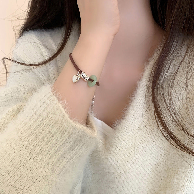 Herzen Charm verstellbares Armband Karnz