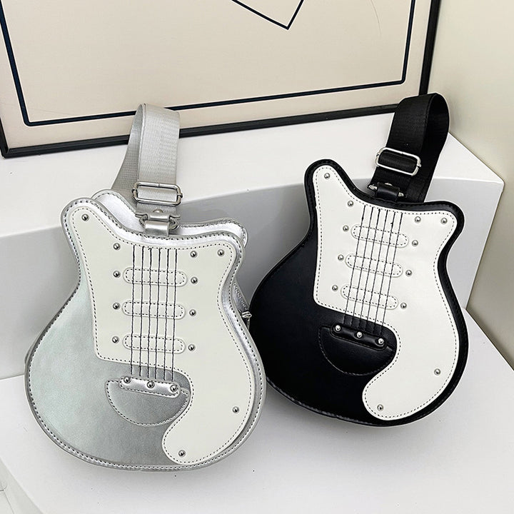 Guitar-förmige Umhängetasche