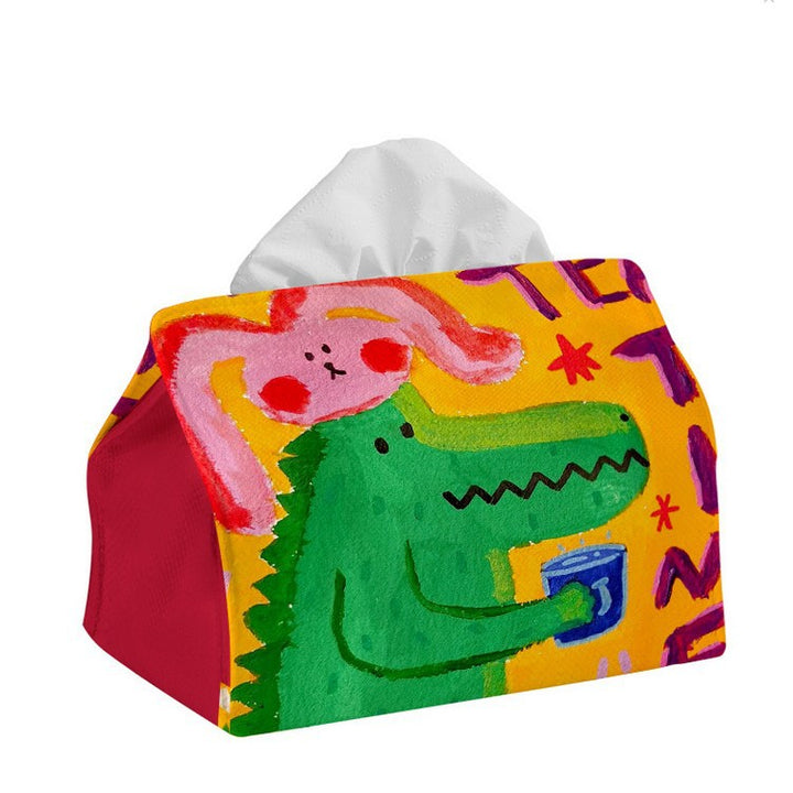 Dekorativer tissue box cover im Cartoon-Design Karnz