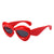 Damen modische Sonnenbrille im herzförmigen Design Karnz
