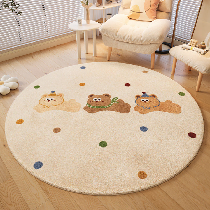 Verspielter hundethemed runder Teppich