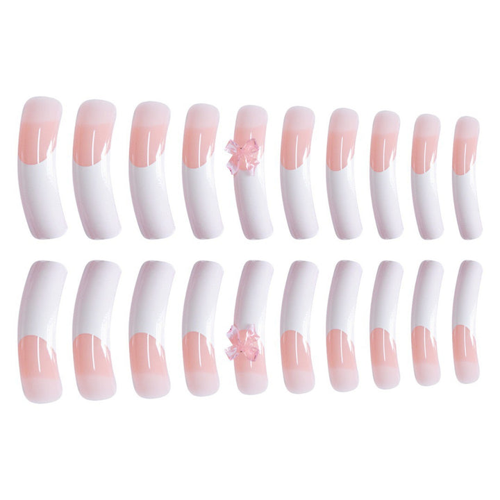 Elegante Nagelkunstverzierungen mit dekorativen Schleifenakzenten Karnz